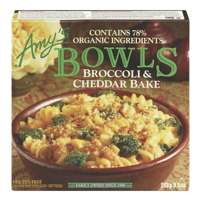 Amy's Bowls Broccoli & Cheddar Bake Bowl, 269 g