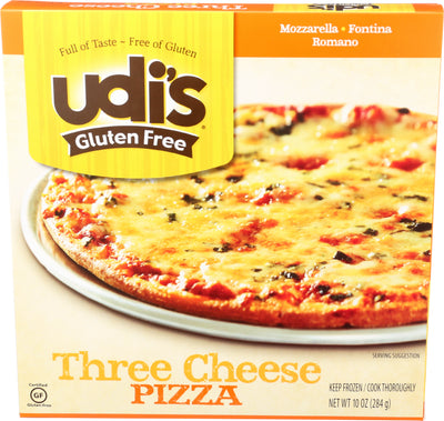 Udi's Gluten Free Pizza Three Cheese, 10 oz.
