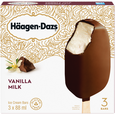 HAAGEN DAZS Vanilla Milk Ice Cream Bars