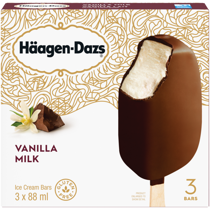 HAAGEN DAZS Vanilla Milk Ice Cream Bars