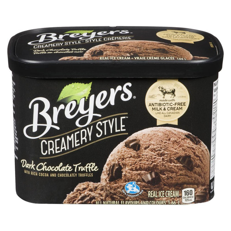 Breyers Dark Chocolate Truffle Ice Cream, 1.66 l