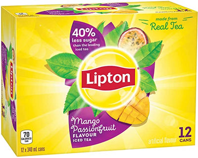 LIPTON Mango Passionfruit Iced Tea 12 Pack