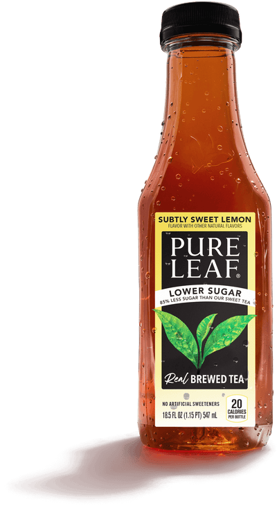 Pure Leaf Lower Sugar Subtly Sweet Lemon Real Brewed Tea, 18.5 fl oz