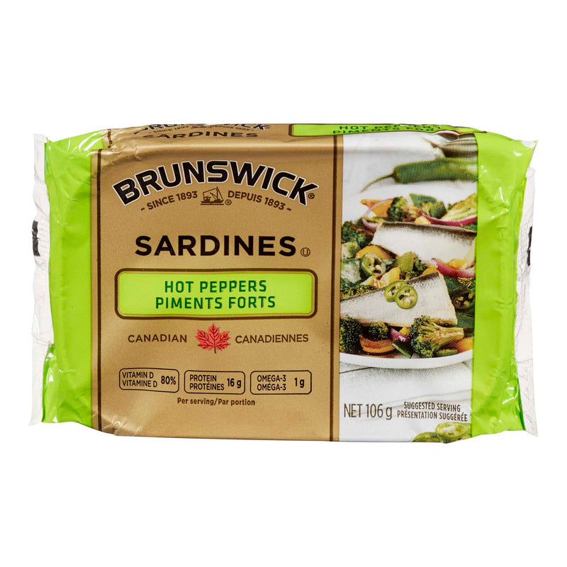 BRUNSWICK Hot Peppers Sardines 106g