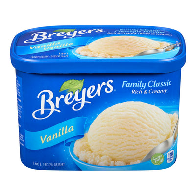 BREYERS Family Classic Vanilla Ice Cream 1.66L