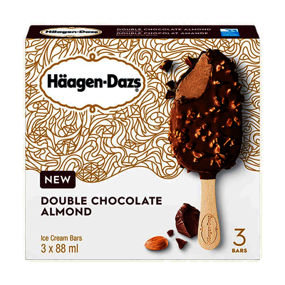 Haagen-Dazs Double Chocolate Almond, 3 ct