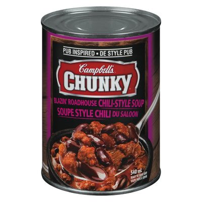 CAMPPBELL'S CHUNKY Blazin' Roadhouse Chili Style Soup 540ml