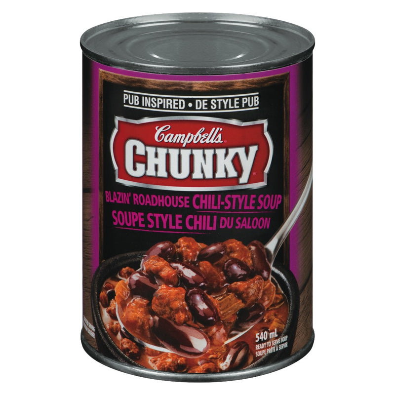 CAMPPBELL'S CHUNKY Blazin' Roadhouse Chili Style Soup 540ml