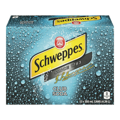 SCHWEPPES Club Soda 355ml 12 Pack