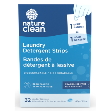 Nature Clean Laundry Detergent Strips, 32 ct