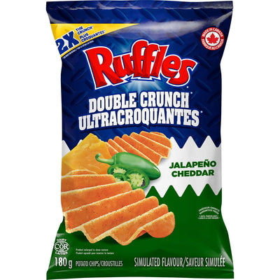 RUFFLES Double Crunch Jalapeno 180g