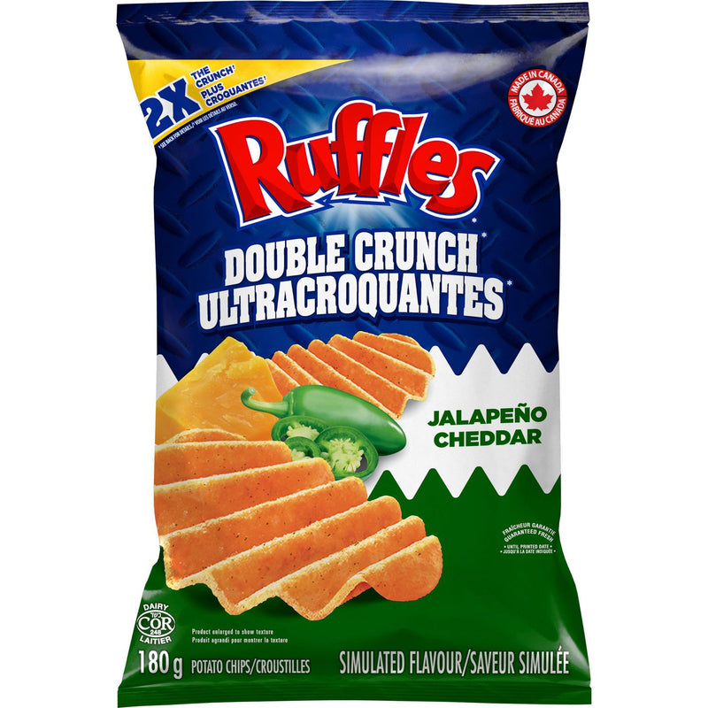 RUFFLES Double Crunch Jalapeno 180g