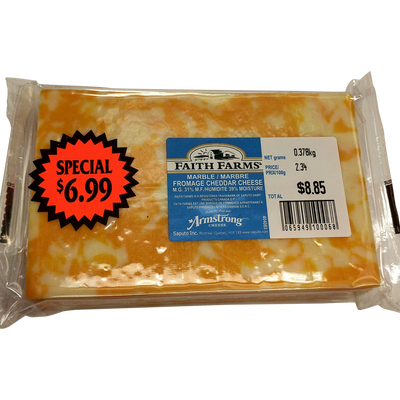 FAITH FARMS Marble Cheddar Cheese Block