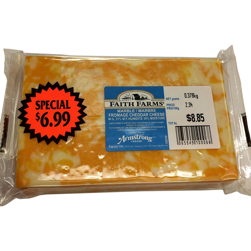 FAITH FARMS Marble Cheddar Cheese Block