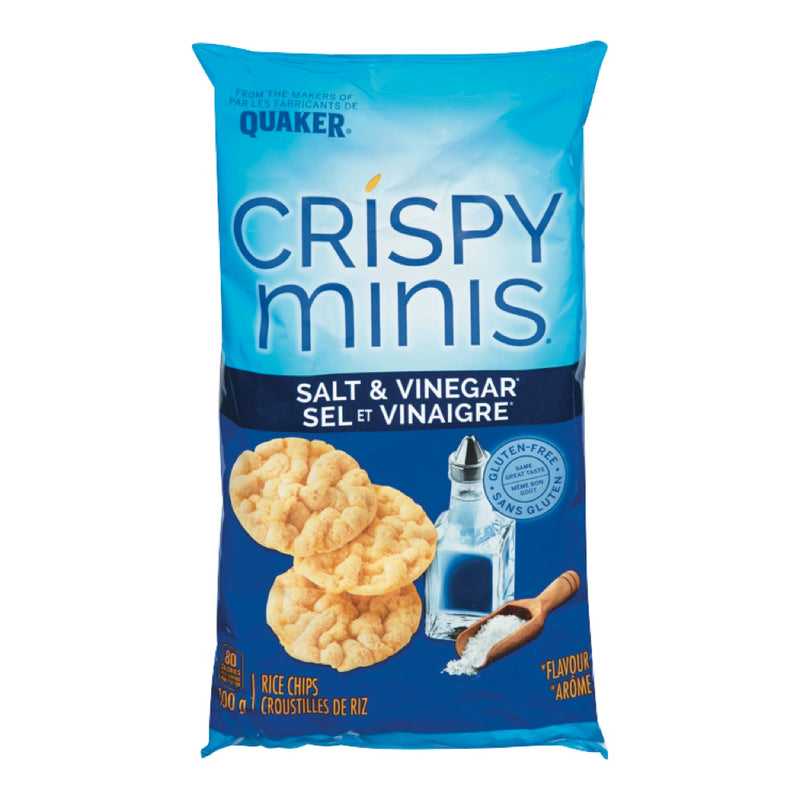 QUAKER Crispy Minis Salt & Vinegar Rice Chips 100g