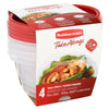 RUBBERMAID Take Alongs Small Bowl Storage Containers and Lids 737g 4 Pack