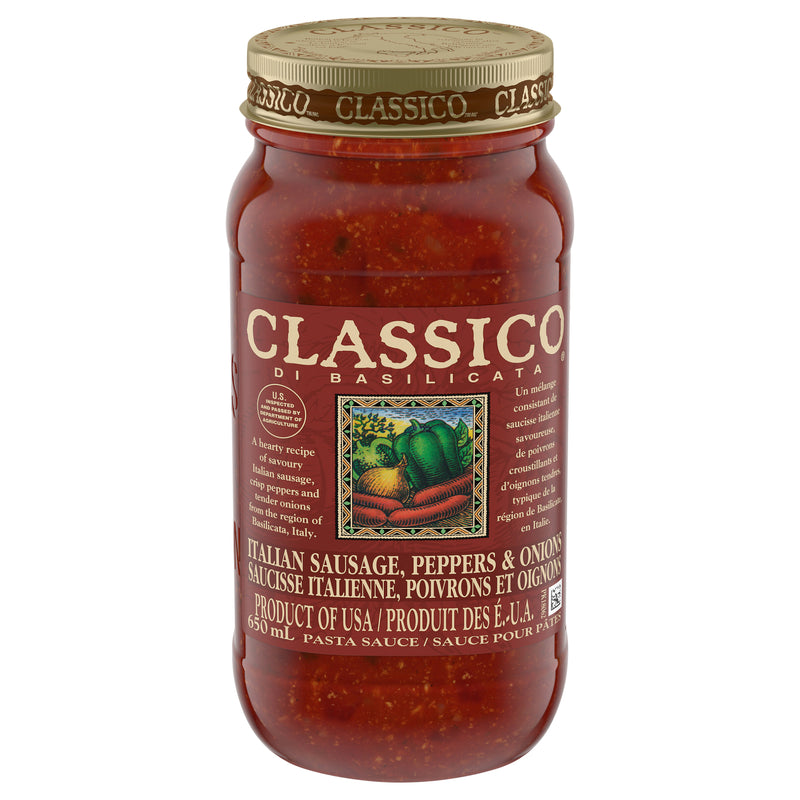 CLASSICO Italian Sausage Peppers & Onions 650ml