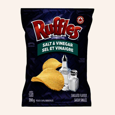 RUFFLES Salt & Vinegar Chips 200g