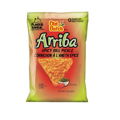 Old Dutch Arriba Spicy Dill Pickle Tortilla Chips, 1 ct