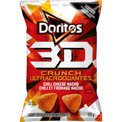Doritos 3D Crunch Ultracroquantes Chili Cheese, 155 g