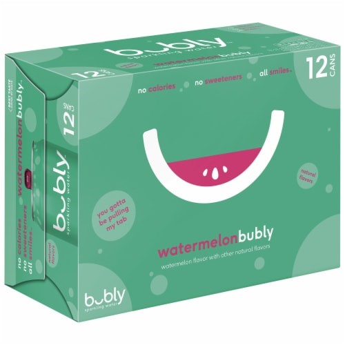 Bubly Watermelon Sparkling Water, 355 mL, 12 ct