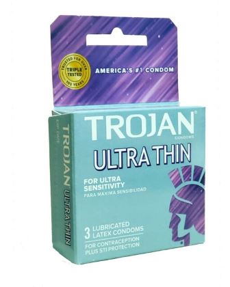 TROJAN Ultra Thin Condoms 3 Pack