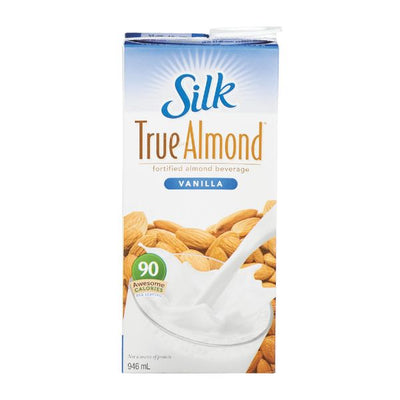 Silk True Vanilla Almond Milk, 946 ml