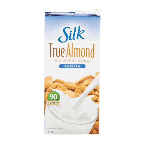 Silk True Vanilla Almond Milk, 946 ml