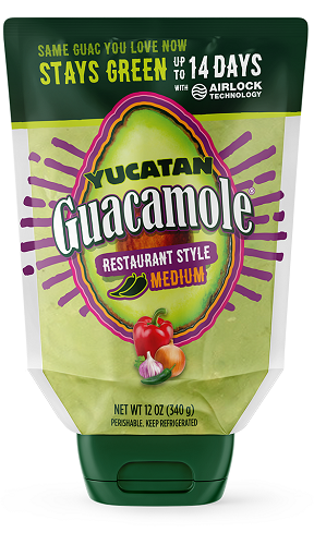 Yucatan Restaurant Style Medium Guacamole, 340 g