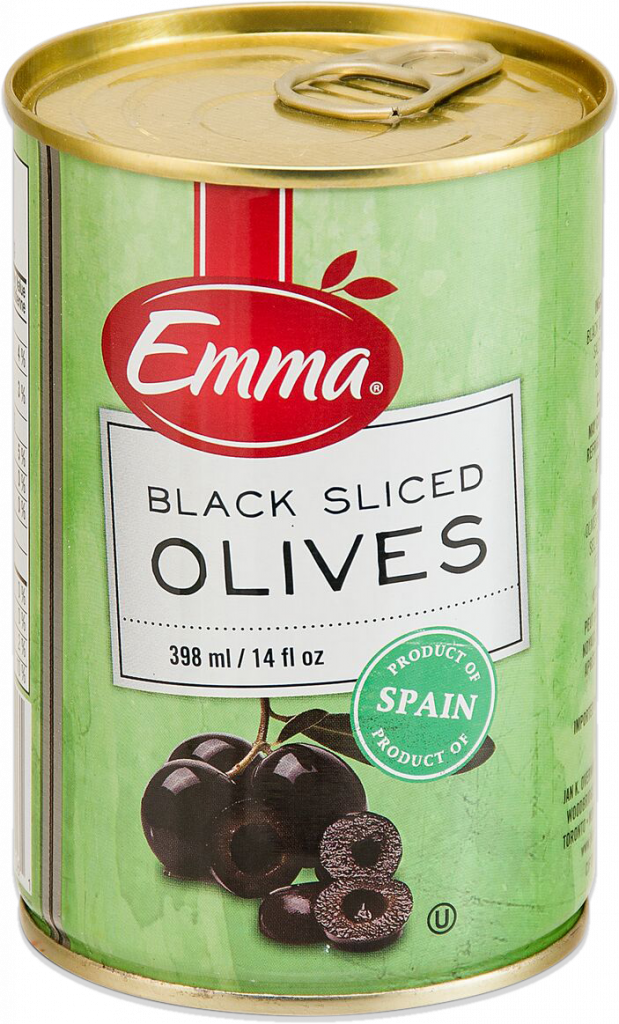 Emma Sliced Black Olives, 398 mL