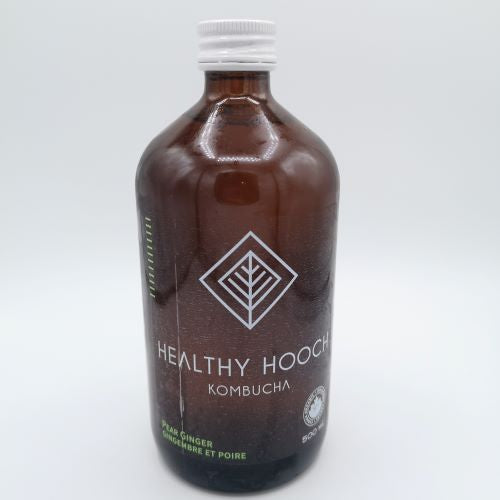 Healthy Hooch Pear Ginger Kombucha, 500 mL