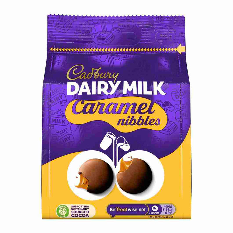 CADBURY UK CARAMEL NIBBLES 85 G