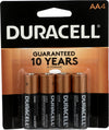 DURACELL Coppertop Alkaline AA Batteries 4 Pack