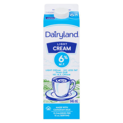 Dairyland Light Cream, 946 mL