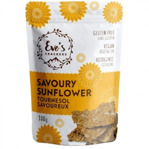Eve's Crackers Savoury Sunflower Crackers, 108 g
