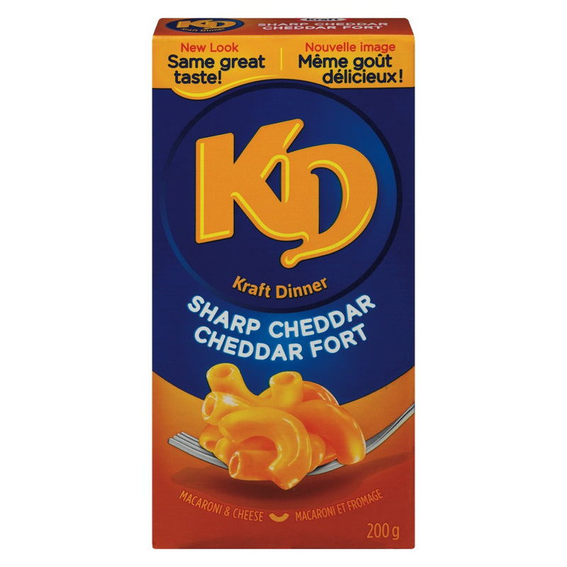 KD Kraft Dinner Macaroni & Cheese Sharp Cheddar, 200 g
