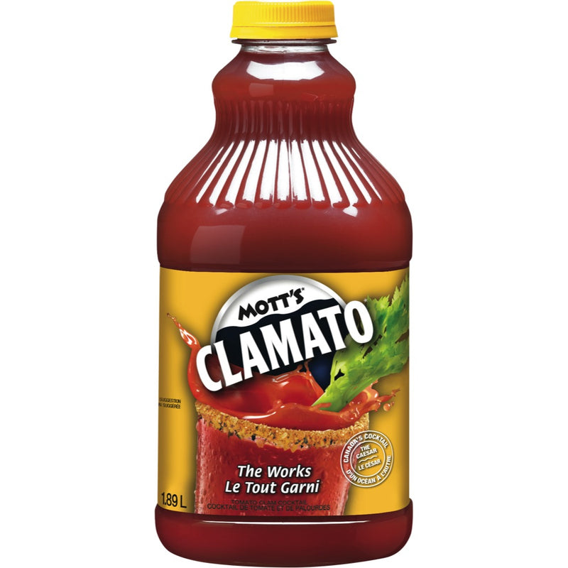 MOTT'S Clamato The Works Tomato Clam Cocktail 1.89L