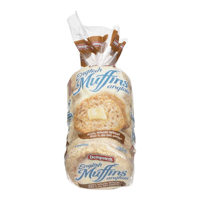 DEMPSTER'S Whole Wheat English Muffins Anglais, 450 g