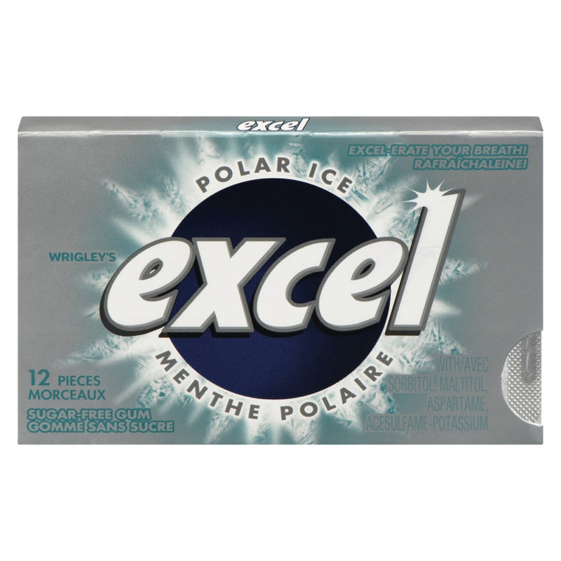 EXCEL Sugar-Free Polar Ice Gum 12 Pack