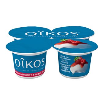 OIKOS Strawberry Raspberry 4x100g
