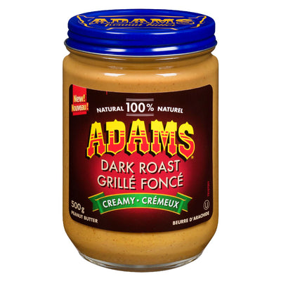 Adams Dark Roast Creamy Peanut Butter, 500 g