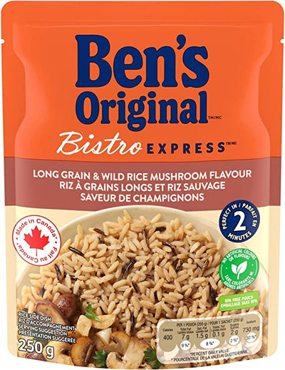 Ben's Original Long Grain & Wild Rice Mushrooms Flavour, 250 g