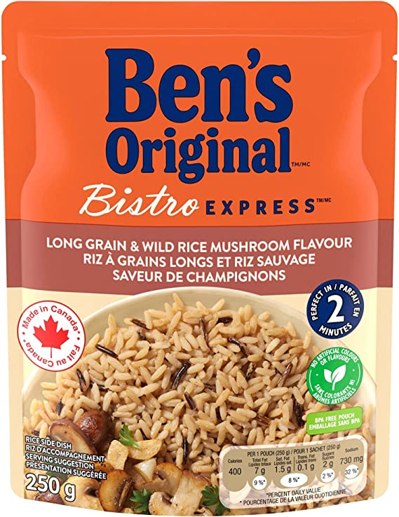 Ben's Original Long Grain & Wild Rice Mushrooms Flavour, 250 g