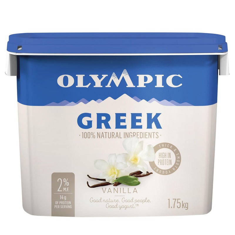 Olympic Greek Vanilla Yogurt, 1.75 kg