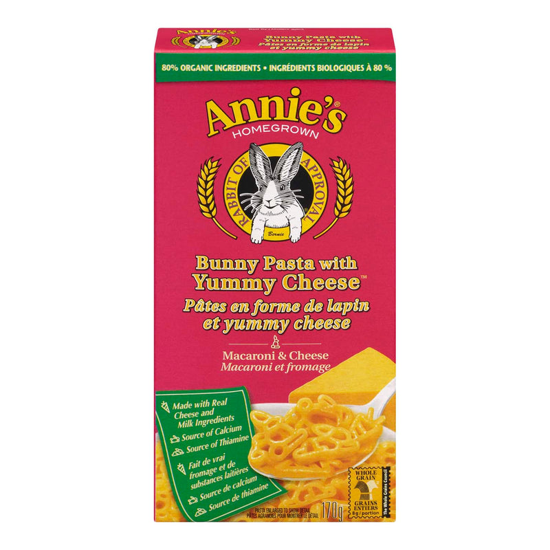 ANNIE'S Bunny Pasta with Yummy Cheese 170g