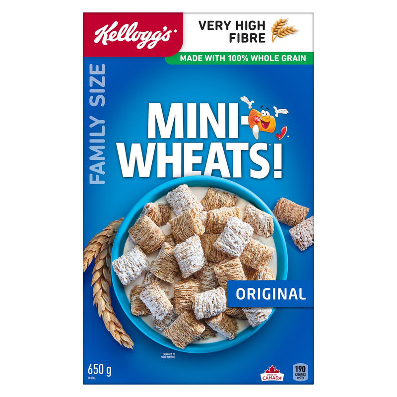 Kellogg's Family Size Mini Wheats! Original Frosted Cereal, 650 g