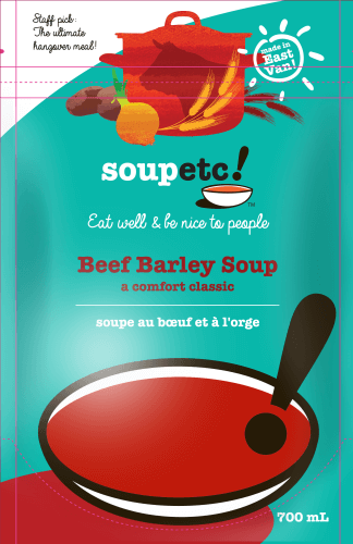 Soupets! Beef Barley Soup, 700 mL