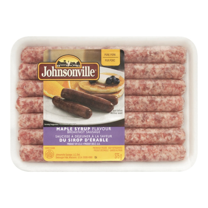 JOHNSONVILLE Maple Syrup Flavour Breakfast Sausage 375g