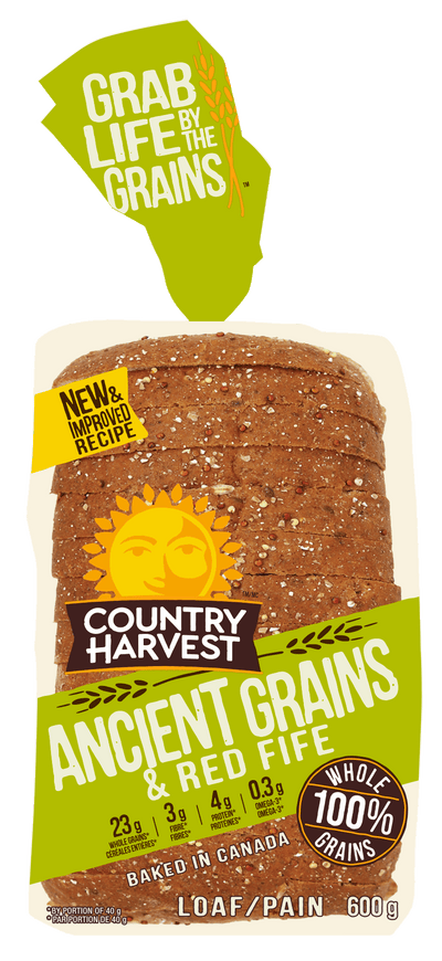 COUNTRY HARVEST Ancient Grains & Red Fife Loaf, 600 g