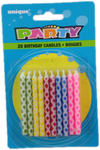 Unique Birthday Candles, 20 ct
